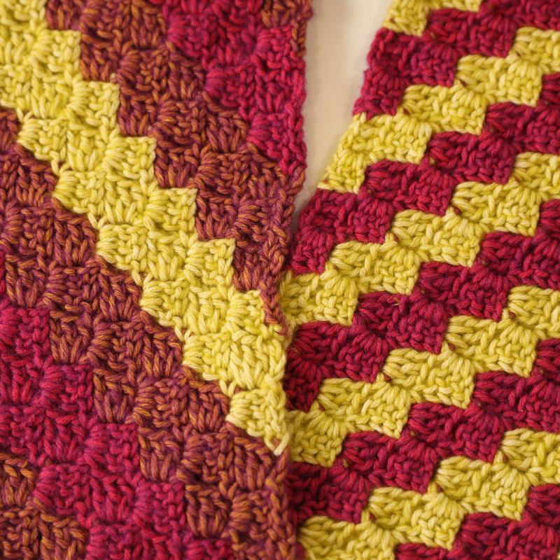 Columbine Striped Scarf Printed Crochet Pattern Alternative View #2