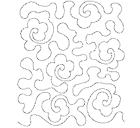 Curls Of Flower Free Machine Quilting Pattern-Missouri Star Quilt Company