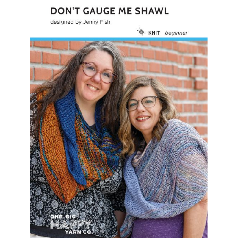 Don't Gauge Me Shawl Printed Knitting Pattern Primary Image