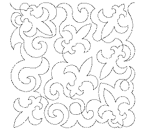 Fleur De Lis Shield Free Machine Quilting Pattern-Missouri Star Quilt Company