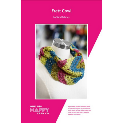 Frett Cowl Printed Crochet Pattern Primary Image