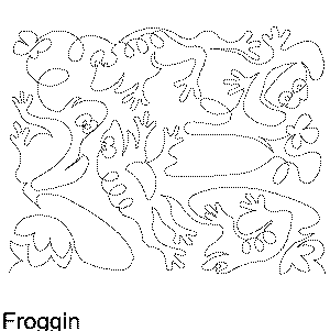 Froggin Free Machine Quilting Pattern