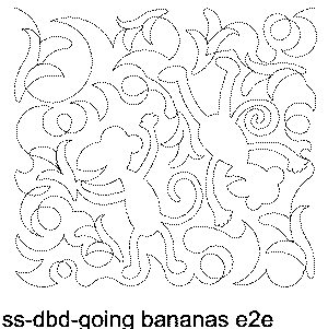 Going Bananas Machine Quilting Pattern