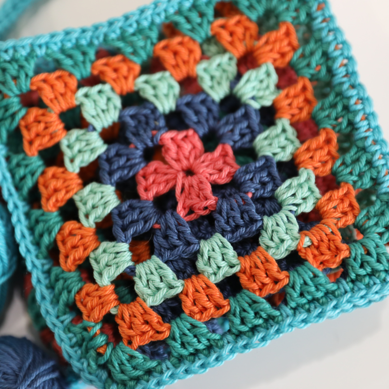Granny Square Box Basket Printed Crochet Pattern Alternative View #3