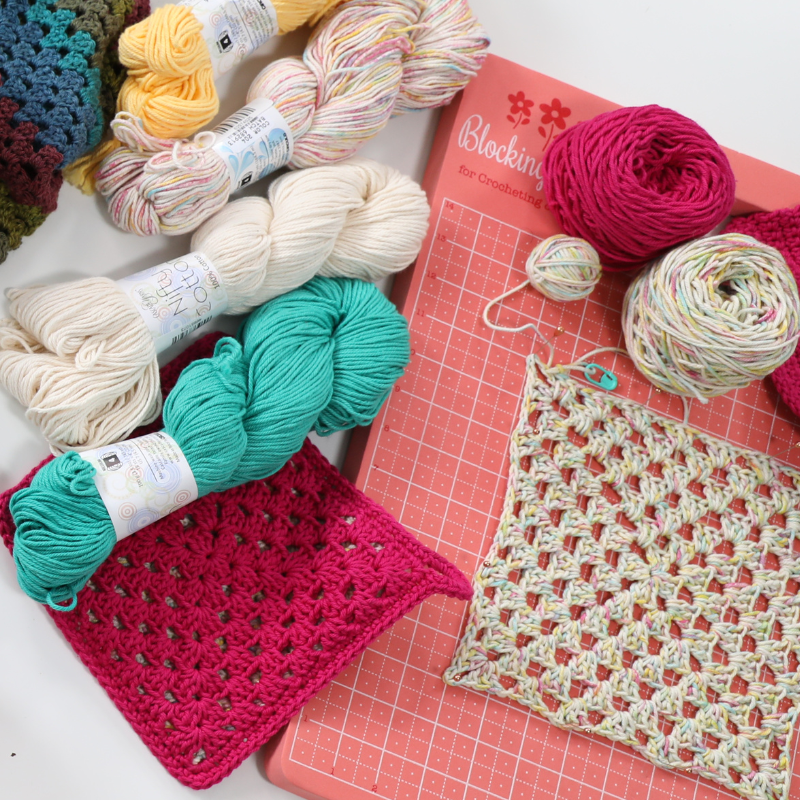 One Big Happy Granny Square Potholder Printed Crochet Pattern Alternative View #2
