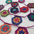 Hexagon Garland Printed Crochet Pattern