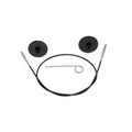 Knitters' Pride Interchangeable Needle Cords with Silver