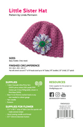 Little Sister Hat Printed Crochet Pattern (As seen in BLOCK)