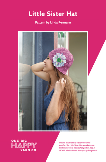 Little Sister Hat Printed Crochet Pattern (As seen in BLOCK) Primary Image