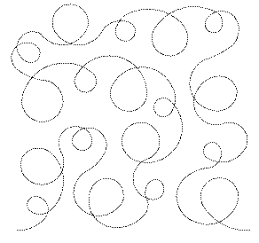 Loops and Swirls edge-to-edge machine quilting pattern at Missouri Star