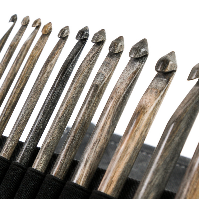 Lykke Driftwood Interchangeable Tunisian Crochet Hook Set