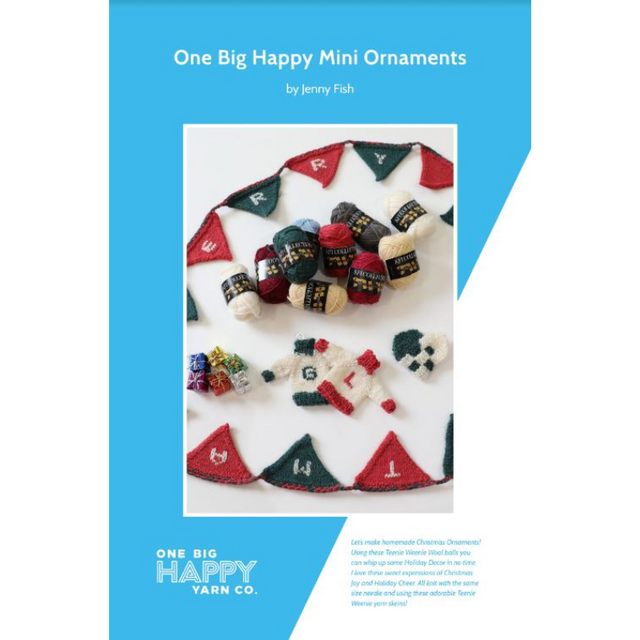Holiday Mini Ornaments and Banner Printed Knitting Pattern Primary Image