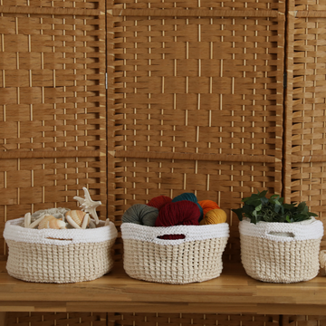 Nesting Baskets Set Printed Knitting Pattern Alternative View #1