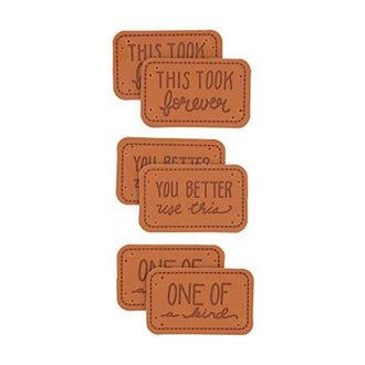 Faux Leather Garment Labels
