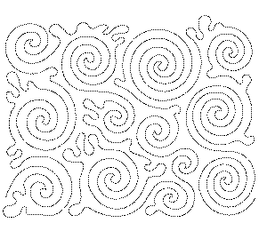 Sticky Buns edge-to-edge machine quilting pattern at Missouri Star