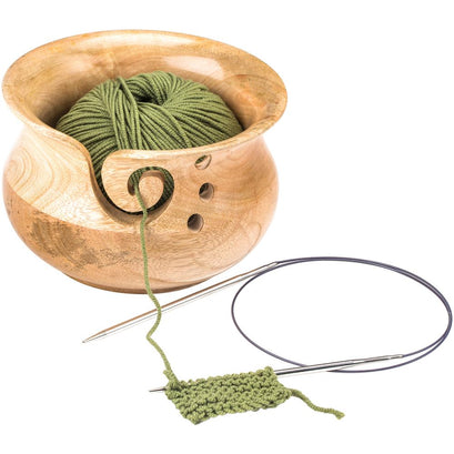 Susan Bates Mangowood Yarn Bowl