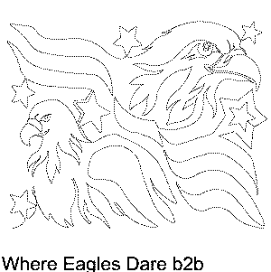 Where Eagles Dare Machine Quilting Pattern