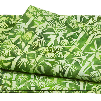 Blossoms and Blooms Batiks - Bamboo Springs Green Lemongrass 2 Yard Cut