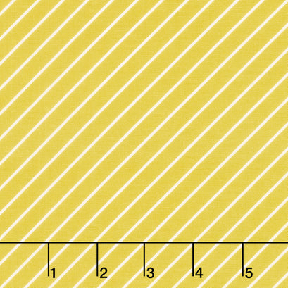 Hibiscus - Stripes Citron Yardage