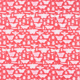 Floral Gardens - Insects Red Yardage Primary Image