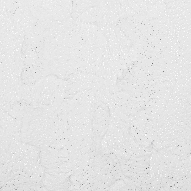 Luxe Cuddle® - Dazzle Snow Silver Metallic Yardage Primary Image