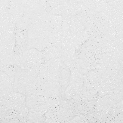 Luxe Cuddle® - Dazzle Snow Silver Metallic Minky Yardage
