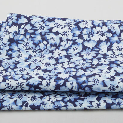 Flora Bella - Flower Fancy Navy 2 Yard Cut