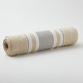 Easy Living Toweling - Multi Stripe Flax White 18" Wide Toweling Yardage