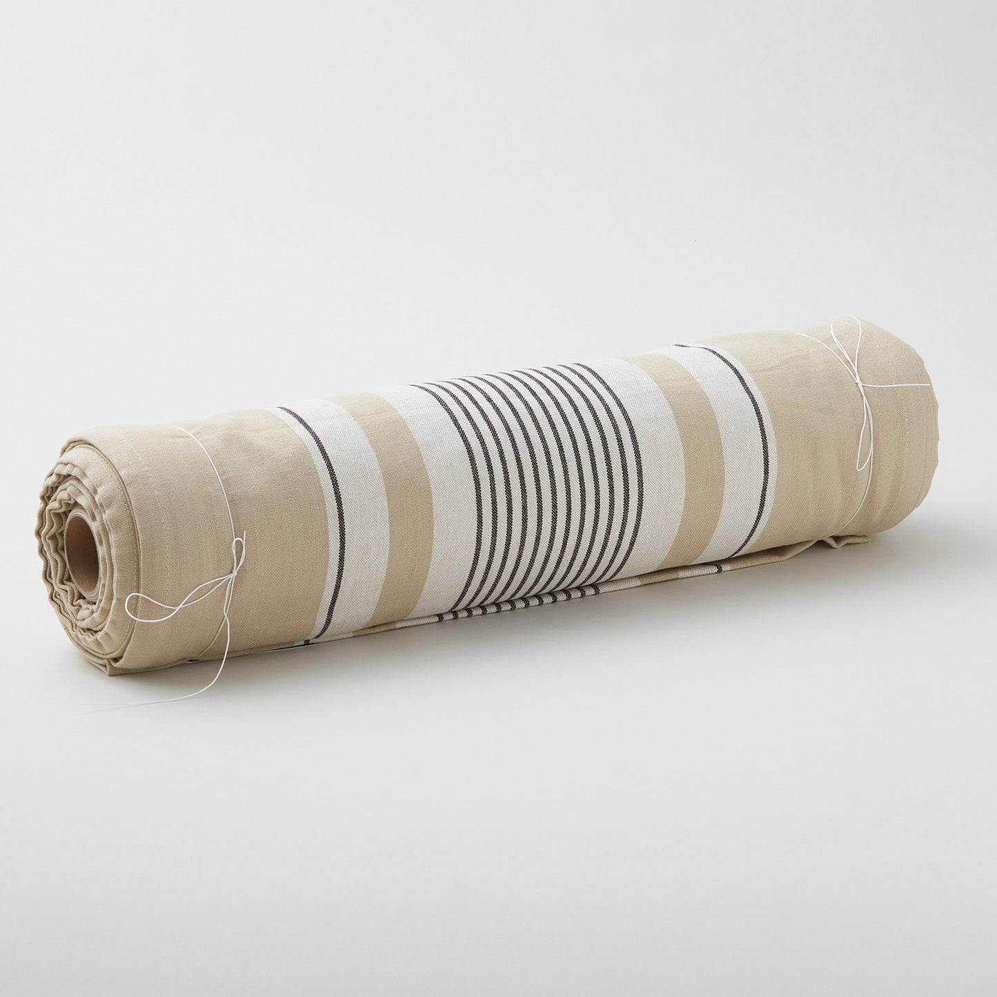 Easy Living Toweling - Multi Stripe Flax White 18" Wide Yardage Alternative View #1