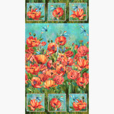 Charisma - Poppies Turquoise Multi Panel Primary Image