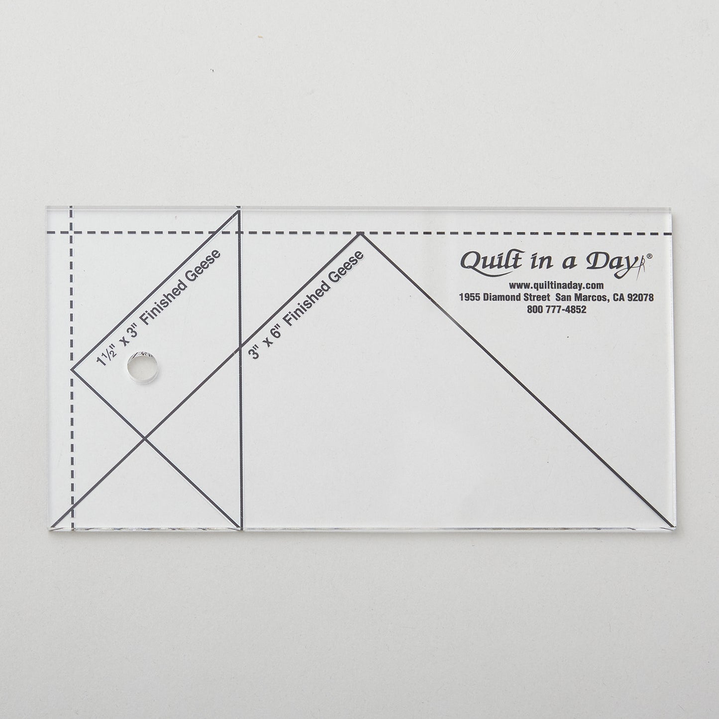 Small Flying Geese Ruler (3" X 6") Primary Image