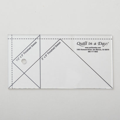 Small Flying Geese Ruler (3" X 6")