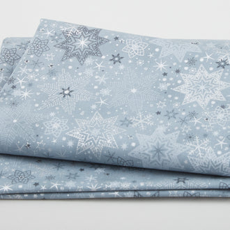 Star Sprinkle - Snowflakes Grey 2 Yard Cut