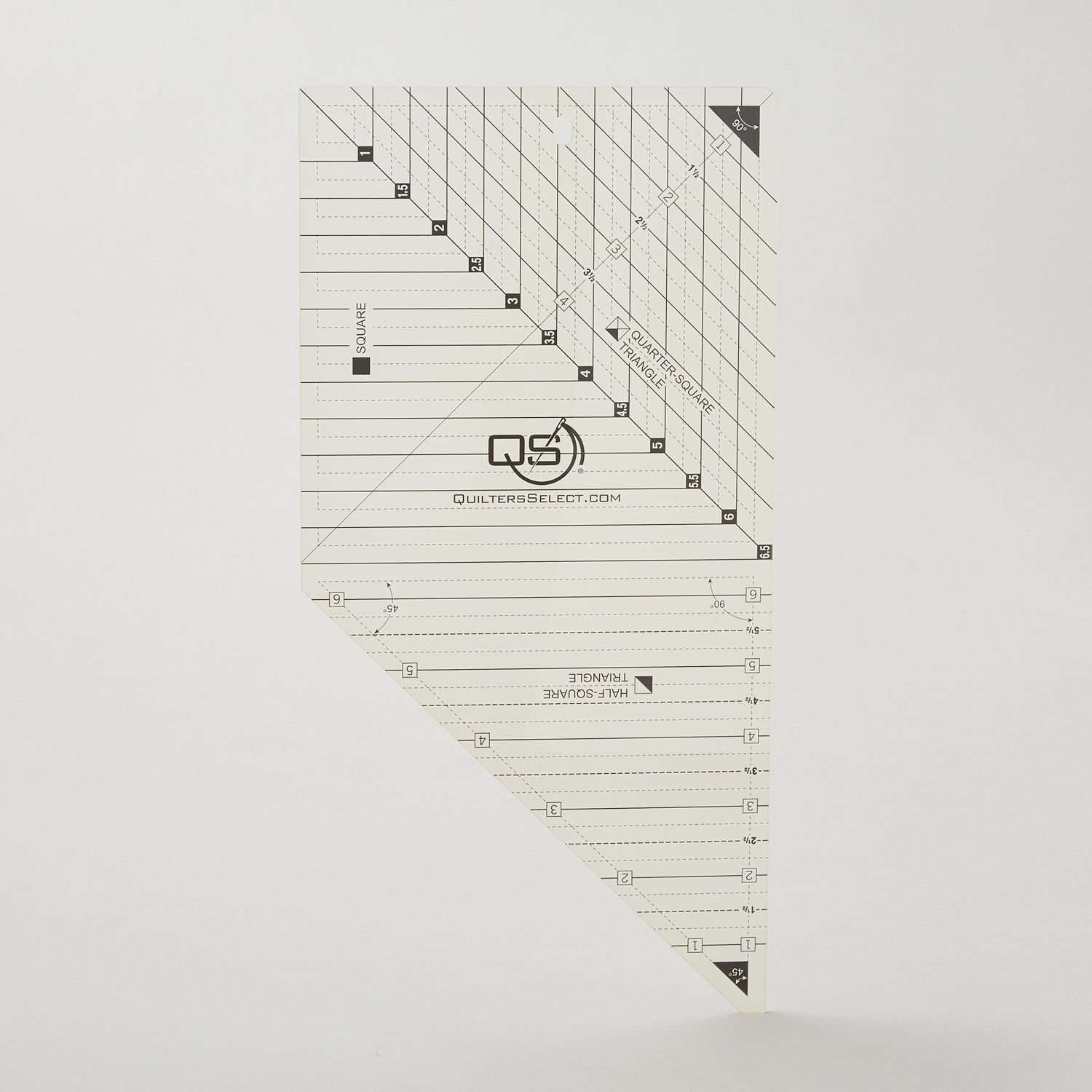 Quilters Select 3-in-1 Triangle/Square Combo Ruler