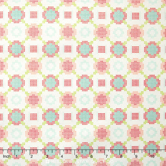 Handmade - Cross Stitch Cream Yardage