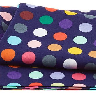 Never Enough Dots Favorites Big Dots Navy 2 Yard Cut