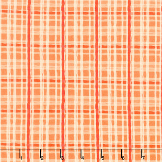 Joyful Plaid - Orange Pumpkin Yardage
