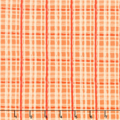Joyful Plaid - Orange Pumpkin Yardage