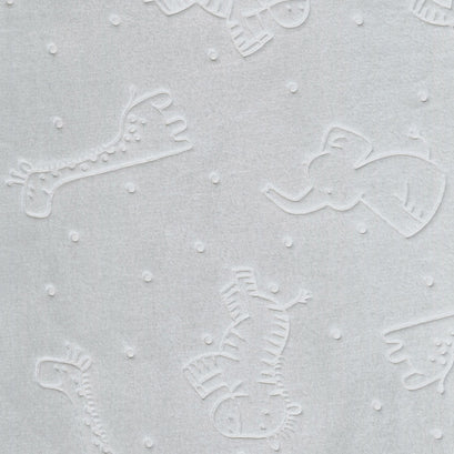 Cuddle® Double Sided Embossed Safari Spa - Steel 60" Minky Yardage