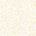 Holiday Flourish - Snow Flower - Gold ColorstorySwirls Cream Yardage Primary Image