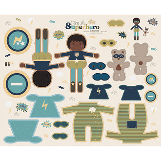 Be a Superhero - Superhero Doll Sage Panel