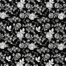 Fleur Noire - Main Black Yardage Primary Image