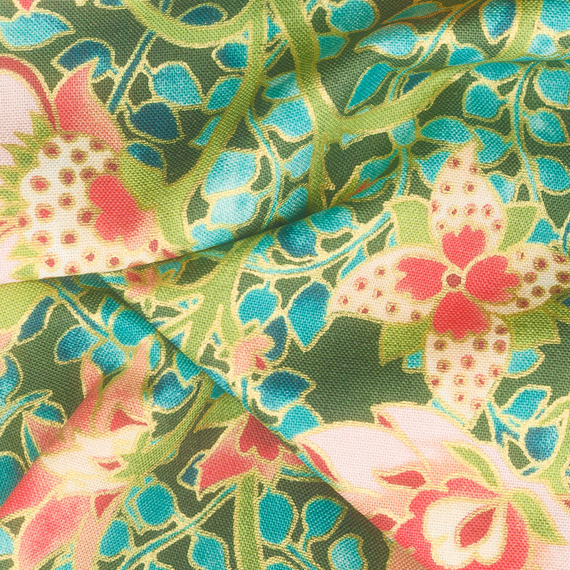 Jeweled Leaves - Floral Meadow Yardage Alternative View #1