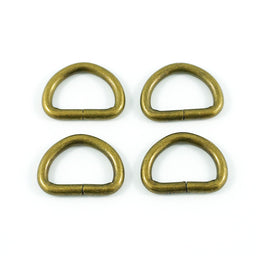 Emmaline 1/2" D-Rings - Set of Four Antique Brass Primary Image