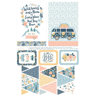 Live Love Glamp - Camper Towels and Banner Cream Panel