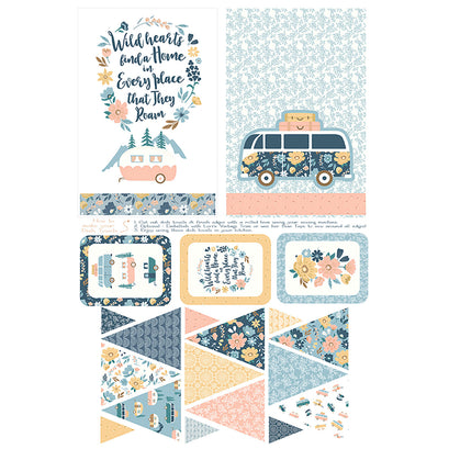 Live Love Glamp - Camper Towels and Banner Cream Panel