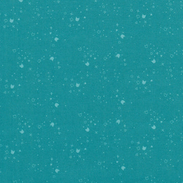 Kitty Litter - Teal Yardage Primary Image