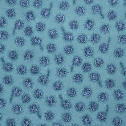 Willow Hollow - Cameos Medium Blue Yardage