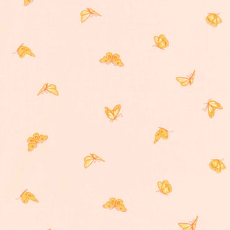 Flowerland - Butterflies Vintage Pink Yardage