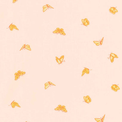 Flowerland - Butterflies Vintage Pink Yardage
